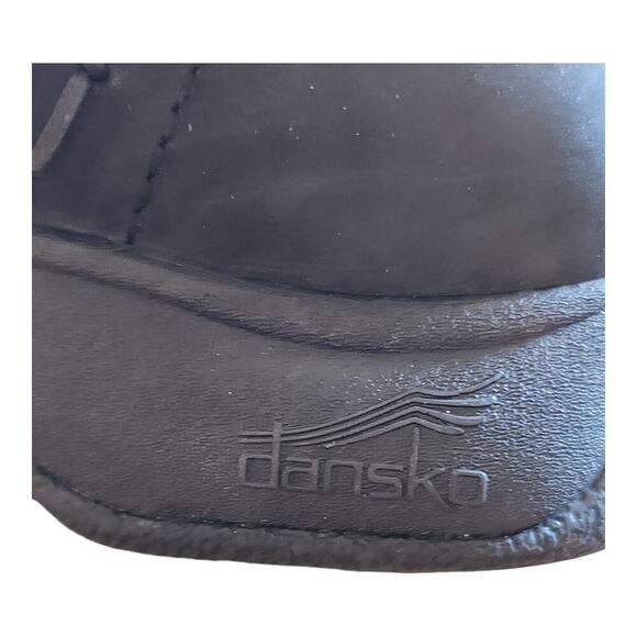 Dansko black leather suede casual boots sz 38, us 7.5 winter boots rubber sole - Picture 14 of 15